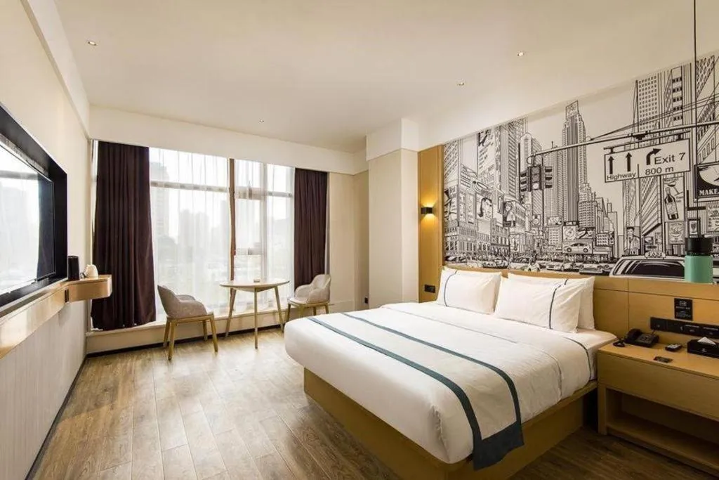 Bed in City Comfort Inn Chengdu Dongjiao Memory