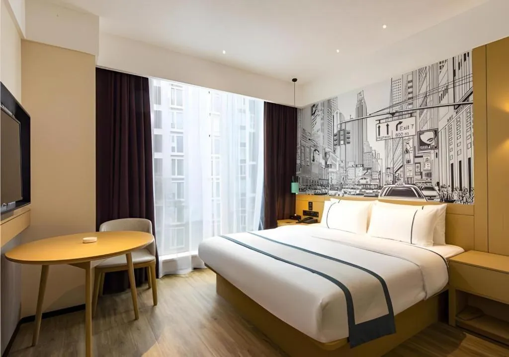 Bed in City Comfort Inn Chengdu Dongjiao Memory