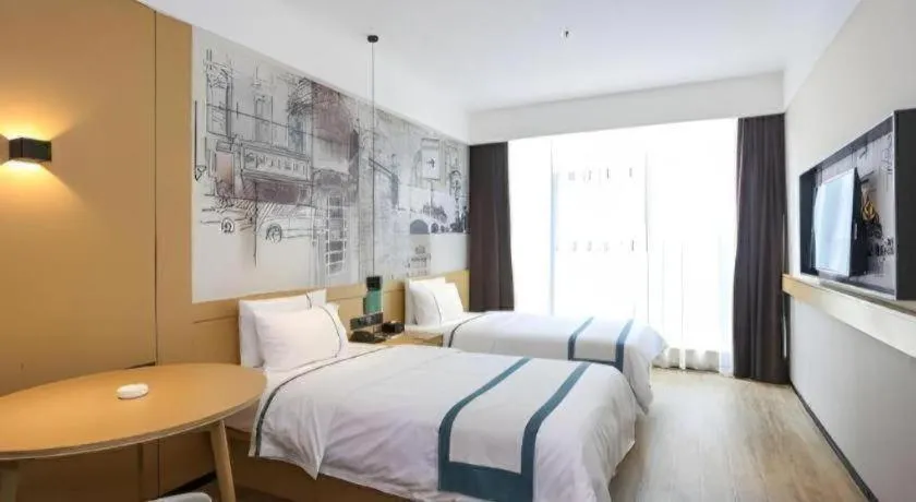 Bed in City Comfort Inn Chengdu Dongjiao Memory