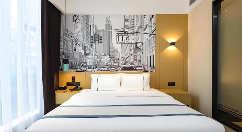 Bed in City Comfort Inn Chengdu Dongjiao Memory