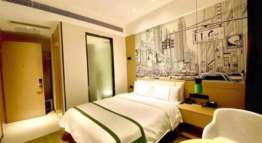 Bed in City Comfort Inn Chengdu Dongjiao Memory