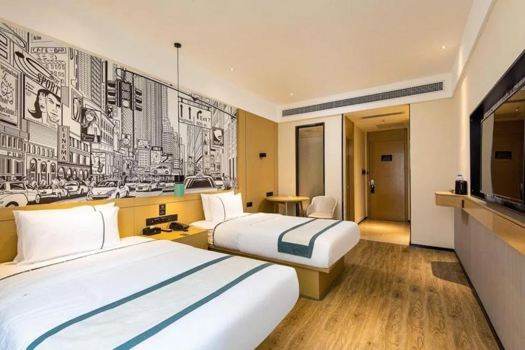 Bed in City Comfort Inn Chengdu Dongjiao Memory