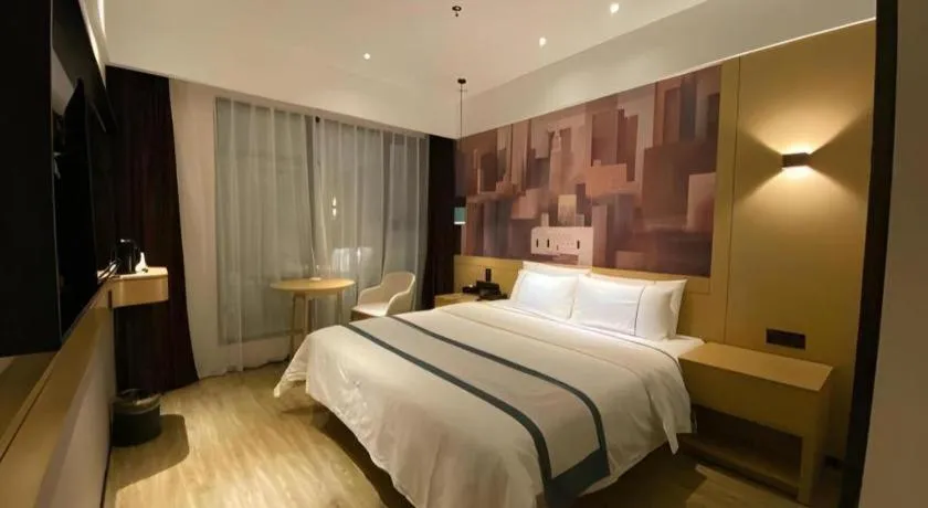 Bed in City Comfort Inn Chengdu Dongjiao Memory