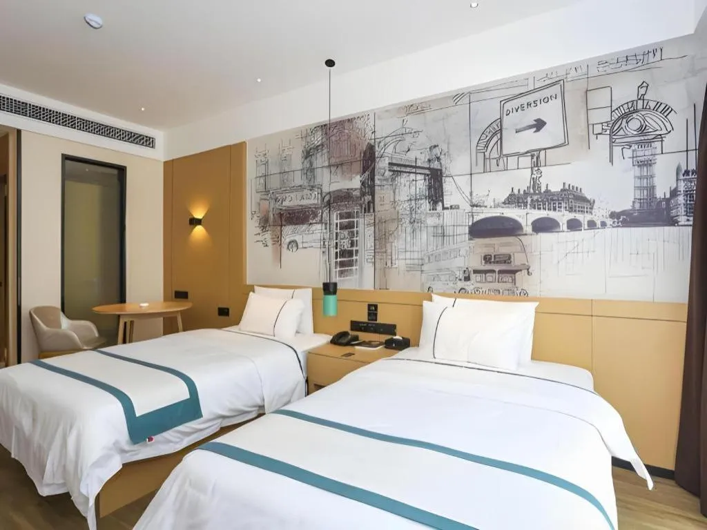 Bed in City Comfort Inn Chengdu Dongjiao Memory