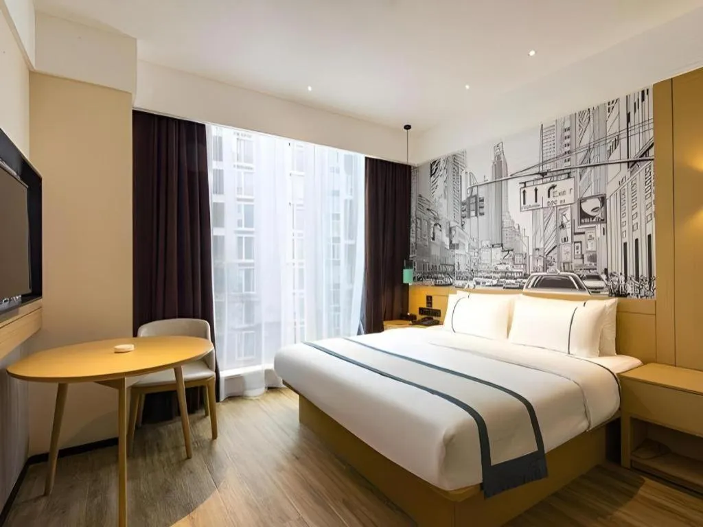 Bed in City Comfort Inn Chengdu Dongjiao Memory