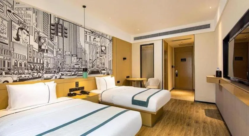 Bed in City Comfort Inn Chengdu Dongjiao Memory