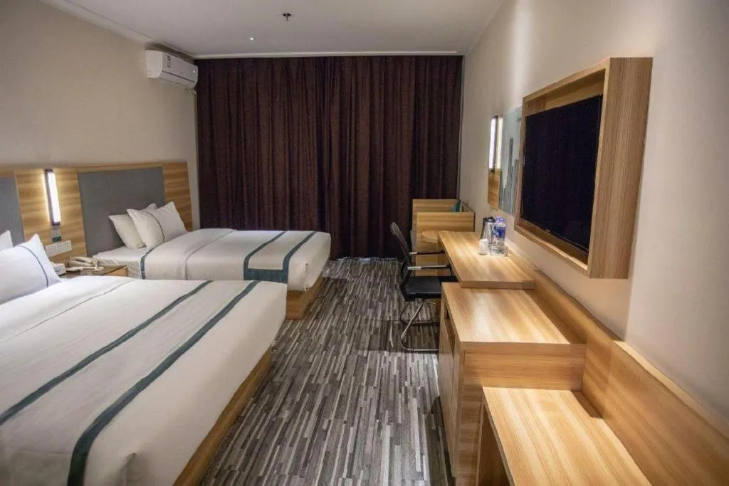 Bed in City Comfort Inn Hengyang Shigu Shuyuan