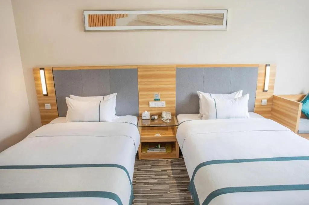 Bed in City Comfort Inn Hengyang Shigu Shuyuan