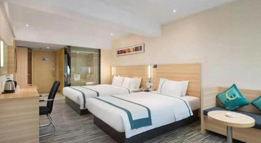 Bed in City Comfort Inn Hengyang Shigu Shuyuan