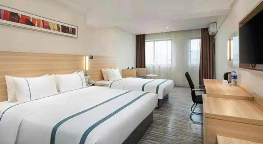 Bed in City Comfort Inn Hengyang Shigu Shuyuan