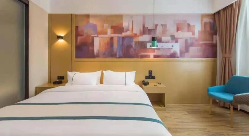 Bed in City Comfort Inn Kunming Qianxing Road Dashanghui Children's Hospital