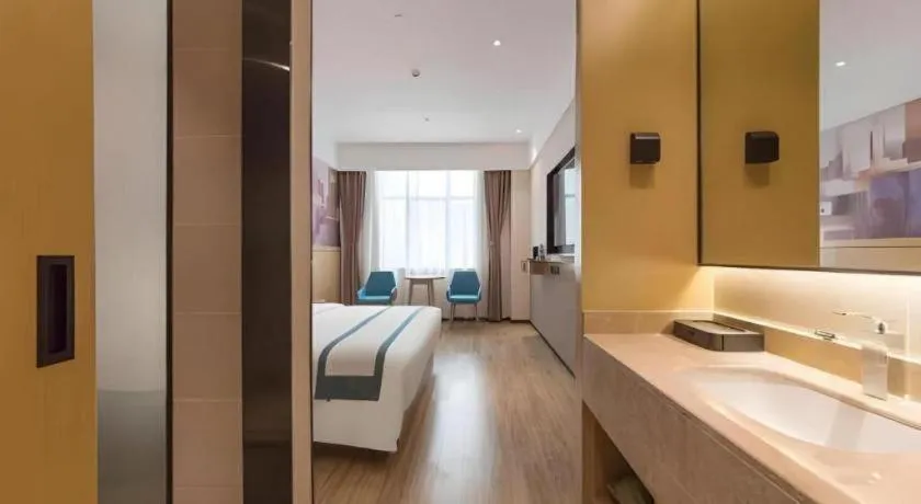 Bed in City Comfort Inn Kunming Qianxing Road Dashanghui Children's Hospital