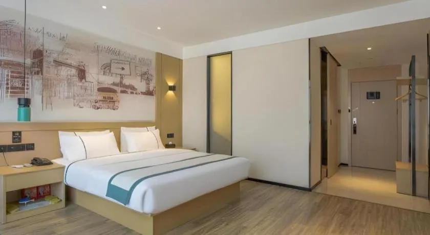 Bed in City Comfort Inn Kunming Qianxing Road Dashanghui Children's Hospital