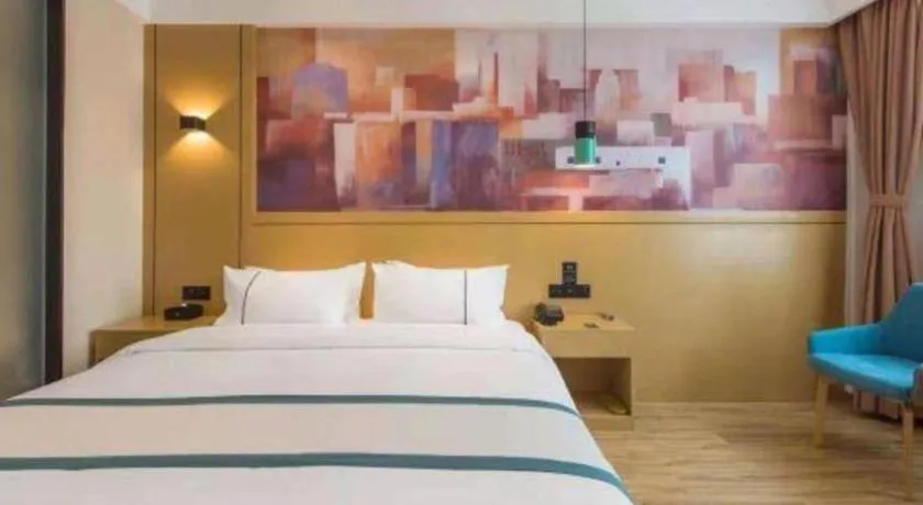 Bed in City Comfort Inn Kunming Qianxing Road Dashanghui Children's Hospital