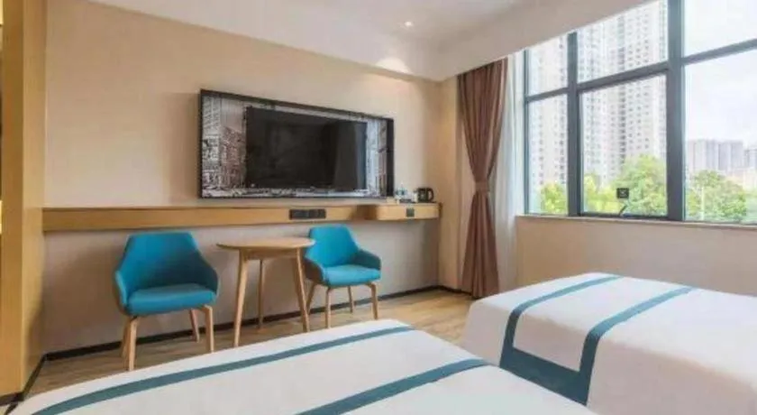 Bed in City Comfort Inn Kunming Qianxing Road Dashanghui Children's Hospital