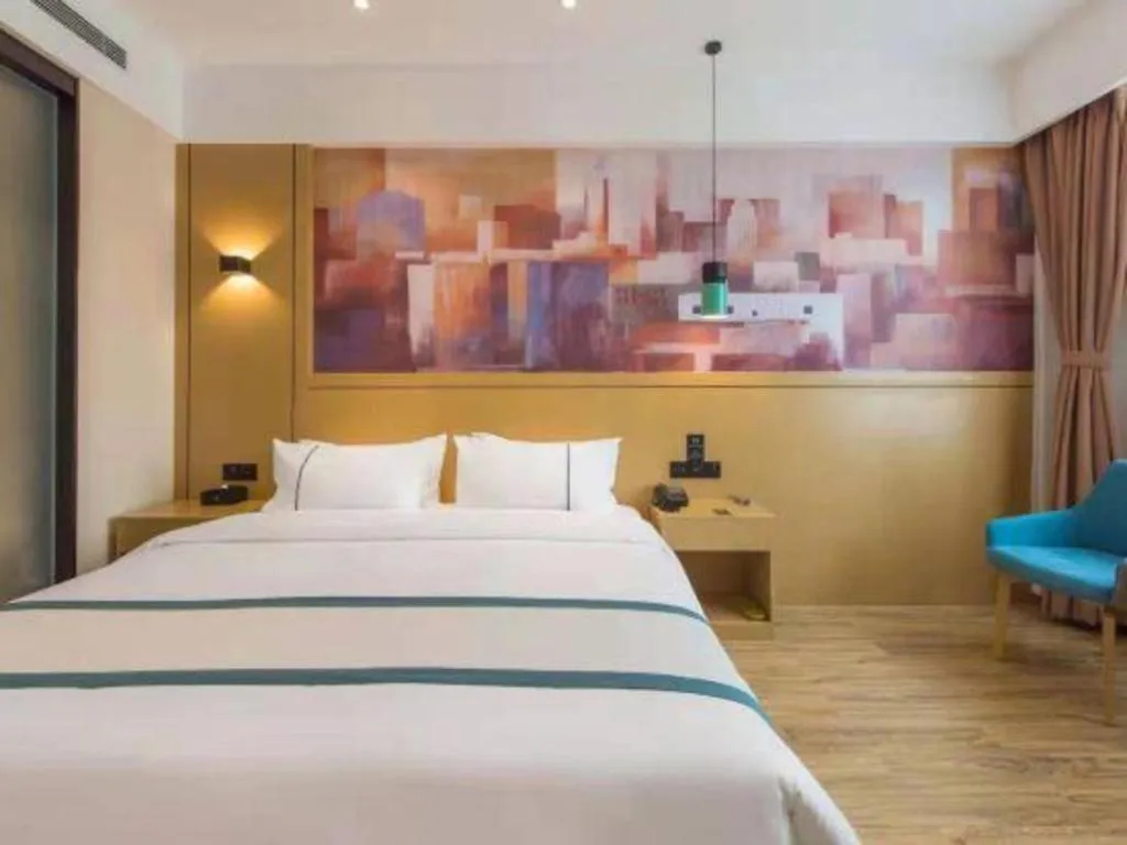 Bed in City Comfort Inn Kunming Qianxing Road Dashanghui Children's Hospital