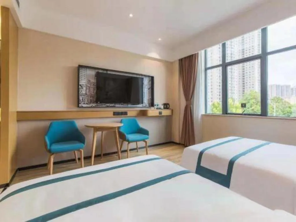 Bed in City Comfort Inn Kunming Qianxing Road Dashanghui Children's Hospital