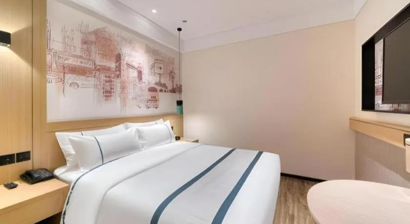 Bed in City Comfort Inn Kunming Qianxing Road Dashanghui Children's Hospital