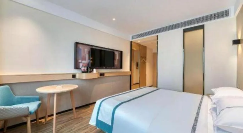 Bed in City Comfort Inn Kunming Qianxing Road Dashanghui Children's Hospital