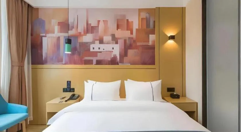 Bed in City Comfort Inn Kunming Qianxing Road Dashanghui Children's Hospital