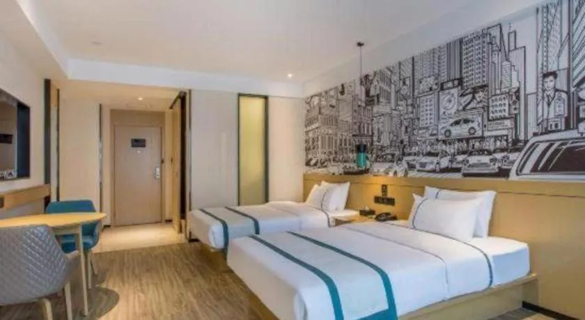 Bed in City Comfort Inn Kunming Qianxing Road Dashanghui Children's Hospital