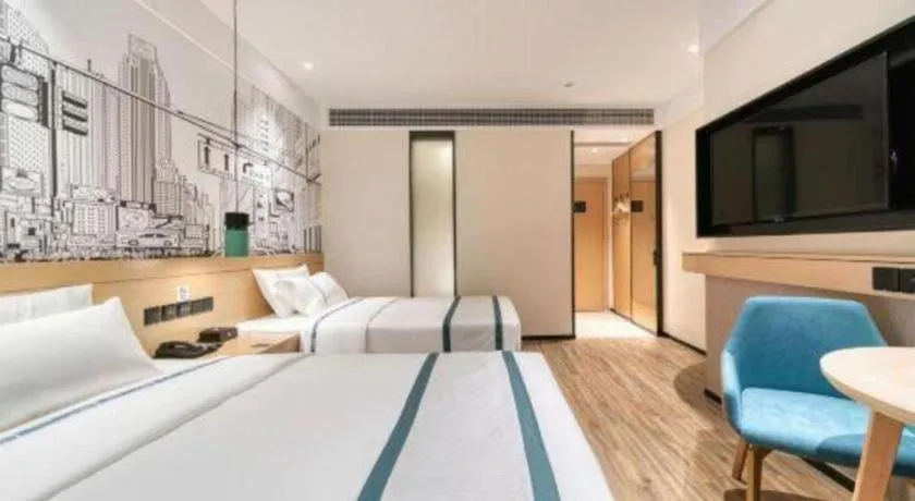 Bed in City Comfort Inn Kunming Qianxing Road Dashanghui Children's Hospital