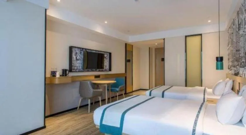 Bed in City Comfort Inn Kunming Qianxing Road Dashanghui Children's Hospital