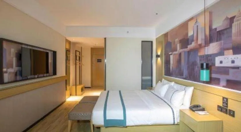 Bed in City Comfort Inn Shaoguan High-speed Railway Station Guanshaoyuan