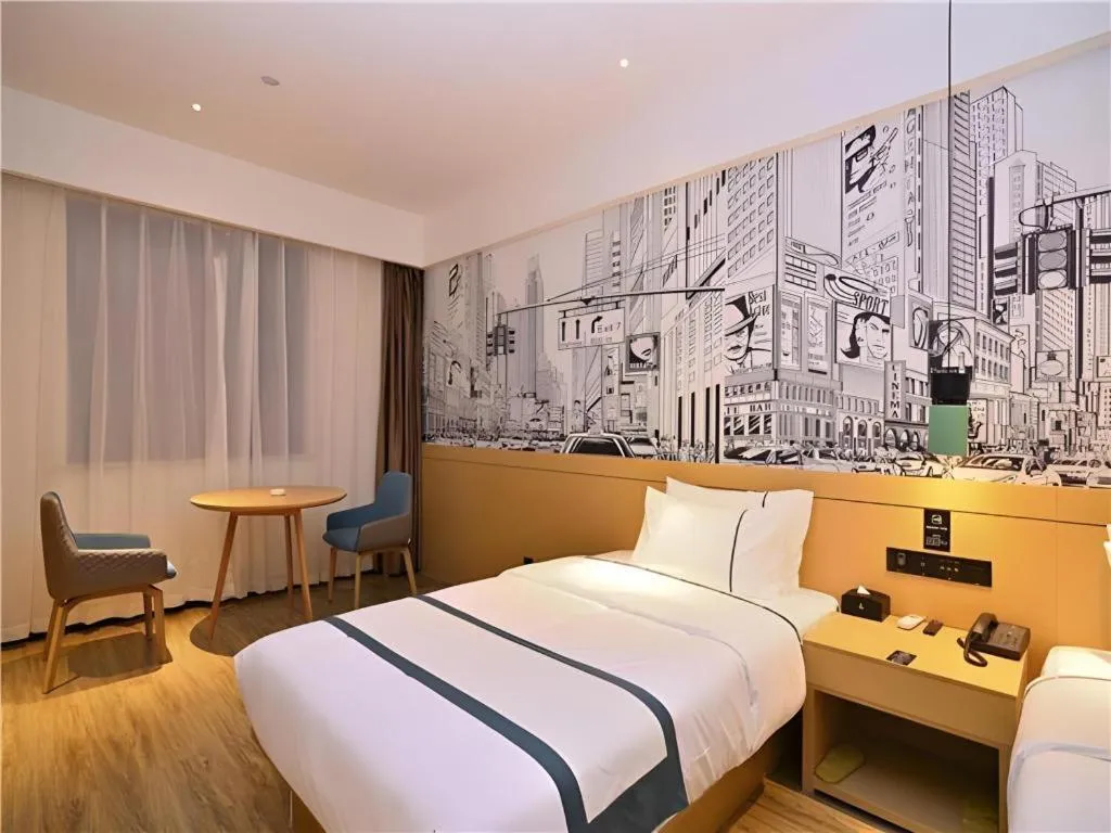 Bed in City Comfort Inn Kunming High-speed Railway South Station 7th Street Area