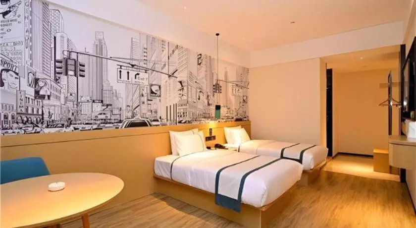 Bed in City Comfort Inn Kunming High-speed Railway South Station 7th Street Area