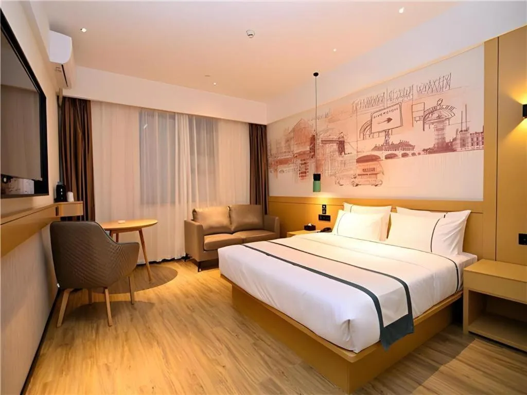 Bed in City Comfort Inn Kunming High-speed Railway South Station 7th Street Area