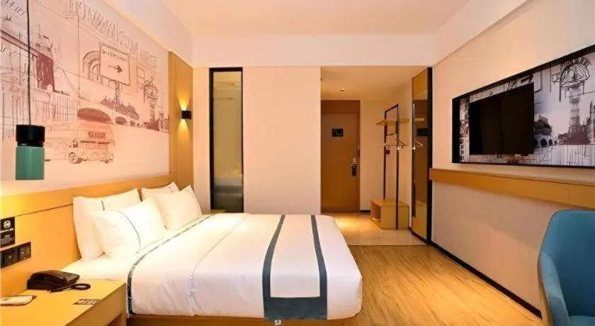 Bed in City Comfort Inn Kunming High-speed Railway South Station 7th Street Area