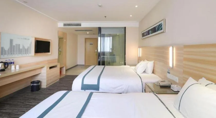 Bed in City Comfort Inn Hengyang Jiefang Avenue Business Walking Street