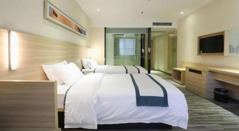 Bed in City Comfort Inn Hengyang Jiefang Avenue Business Walking Street
