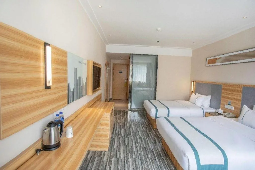 Bed in City Comfort Inn Hengyang Jiefang Avenue Business Walking Street