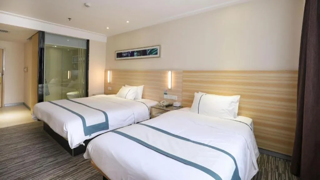 Bed in City Comfort Inn Hengyang Jiefang Avenue Business Walking Street