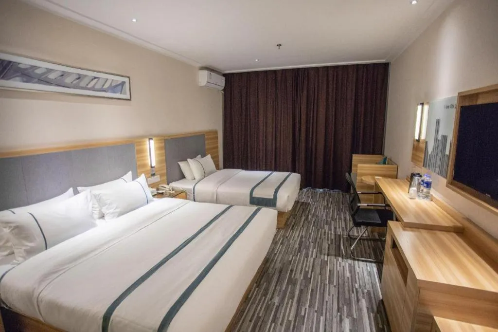 Bed in City Comfort Inn Hengyang Jiefang Avenue Business Walking Street