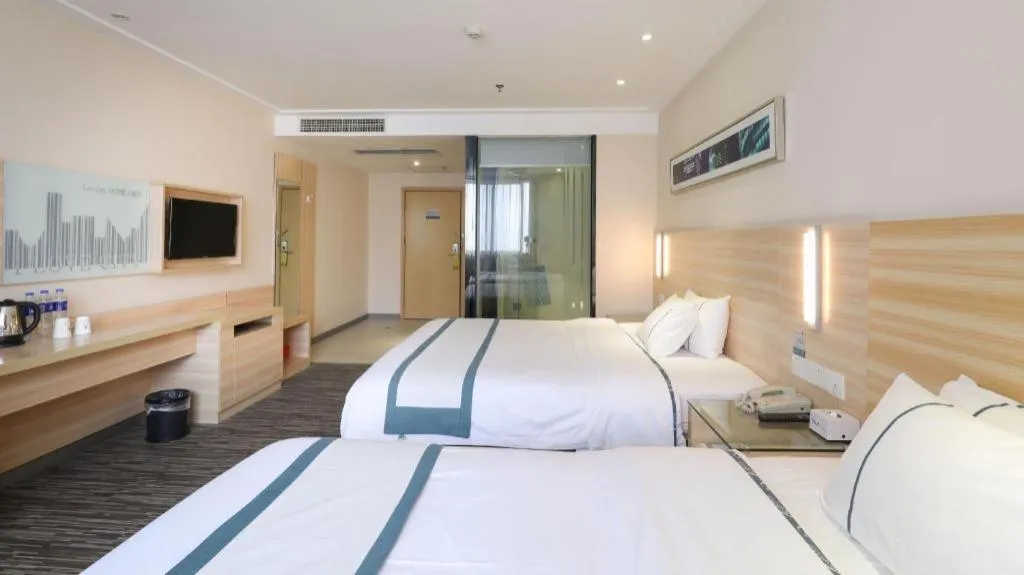 Bed in City Comfort Inn Hengyang Jiefang Avenue Business Walking Street