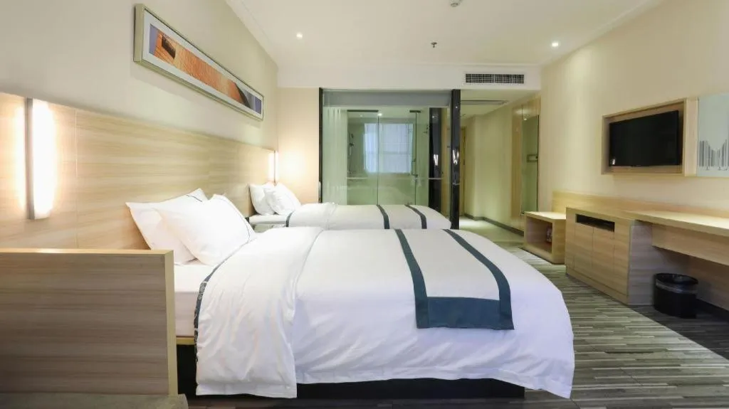 Bed in City Comfort Inn Hengyang Jiefang Avenue Business Walking Street