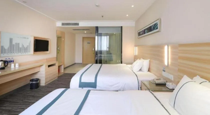 Bed in City Comfort Inn Hengyang Jiefang Avenue Business Walking Street