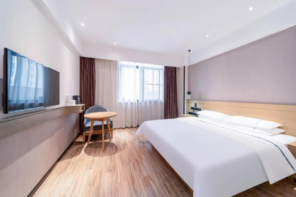 Bed in City Comfort Inn Qingyuan City Plaza Hefu Dongcheng