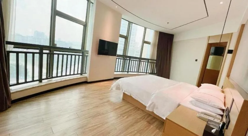 Bed in City Comfort Inn Qingyuan City Plaza Hefu Dongcheng