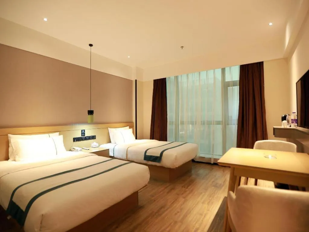 Bed in City Comfort Inn Qingyuan City Plaza Hefu Dongcheng