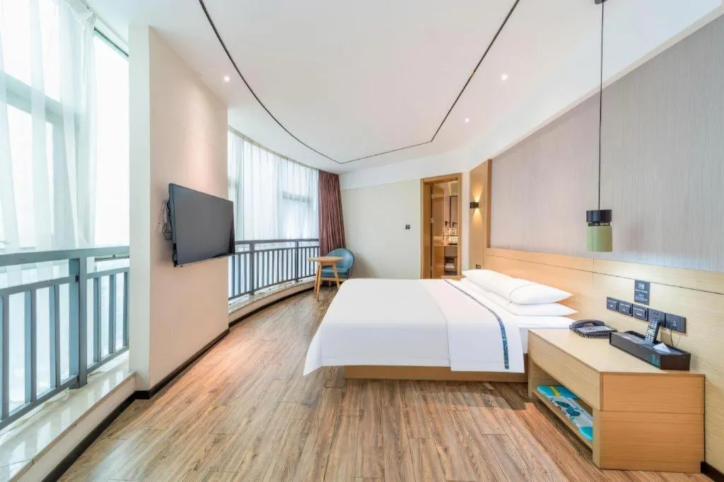 Bed in City Comfort Inn Qingyuan City Plaza Hefu Dongcheng