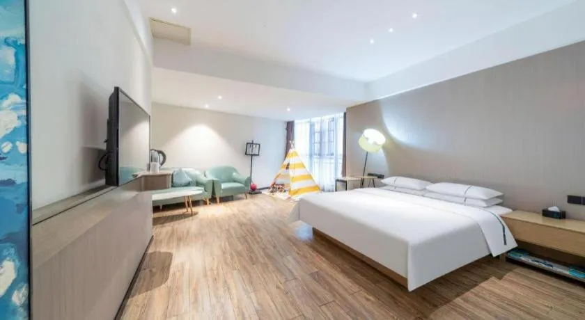 Bed in City Comfort Inn Qingyuan City Plaza Hefu Dongcheng