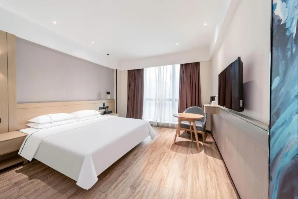 Bed in City Comfort Inn Qingyuan City Plaza Hefu Dongcheng