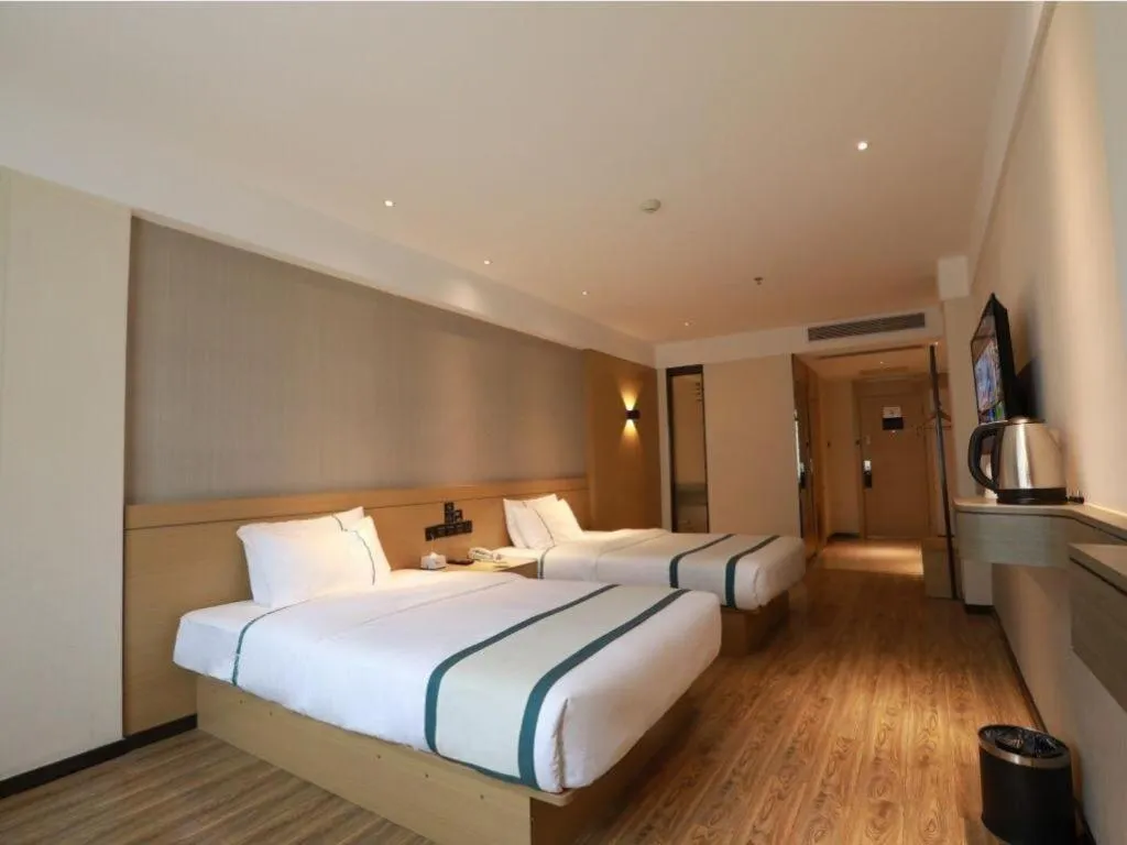 Bed in City Comfort Inn Qingyuan City Plaza Hefu Dongcheng