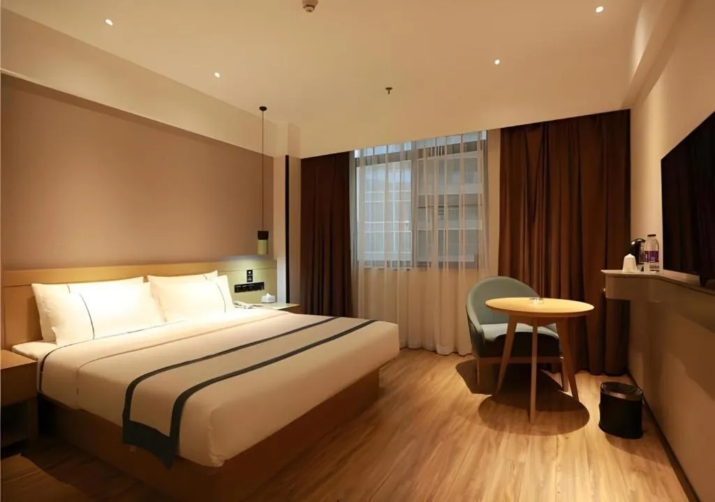 Bed in City Comfort Inn Qingyuan City Plaza Hefu Dongcheng