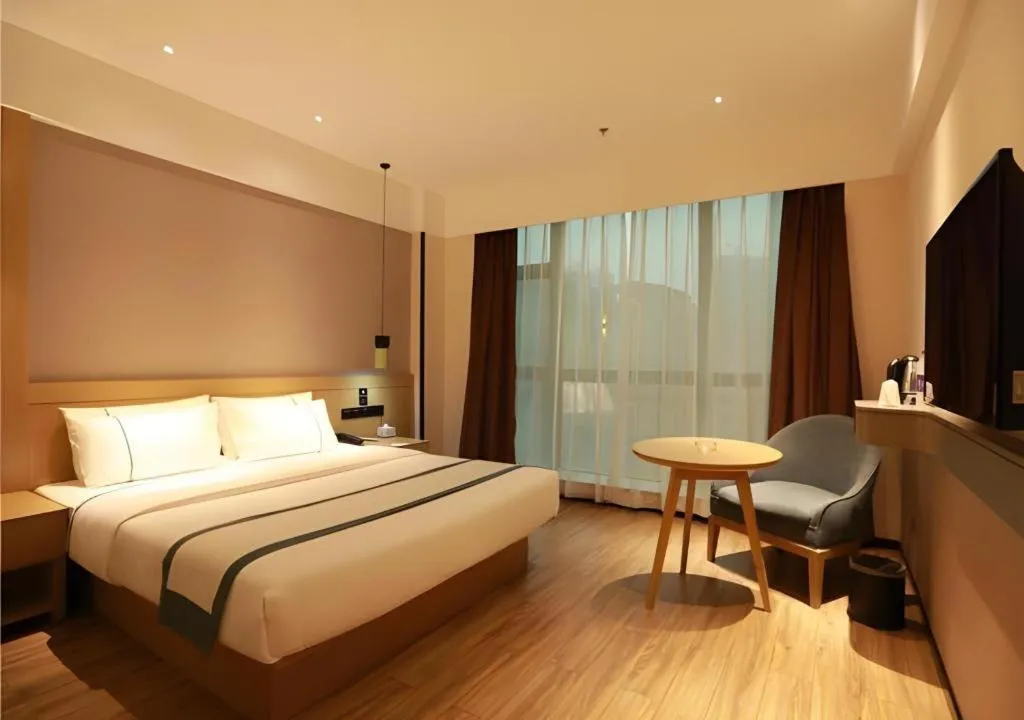 Bed in City Comfort Inn Qingyuan City Plaza Hefu Dongcheng