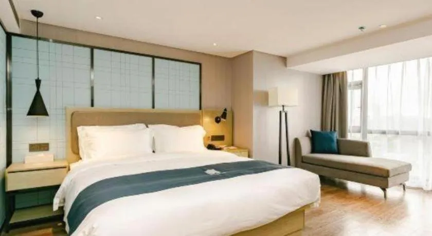 Bed in Echarm Hotel Guiyang North High-speed Railway Station